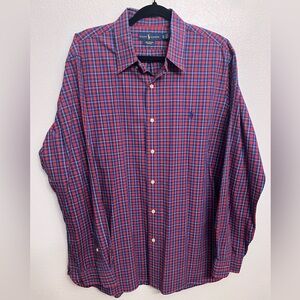 Ralph Lauren Men's Plaid Button Down Shirt